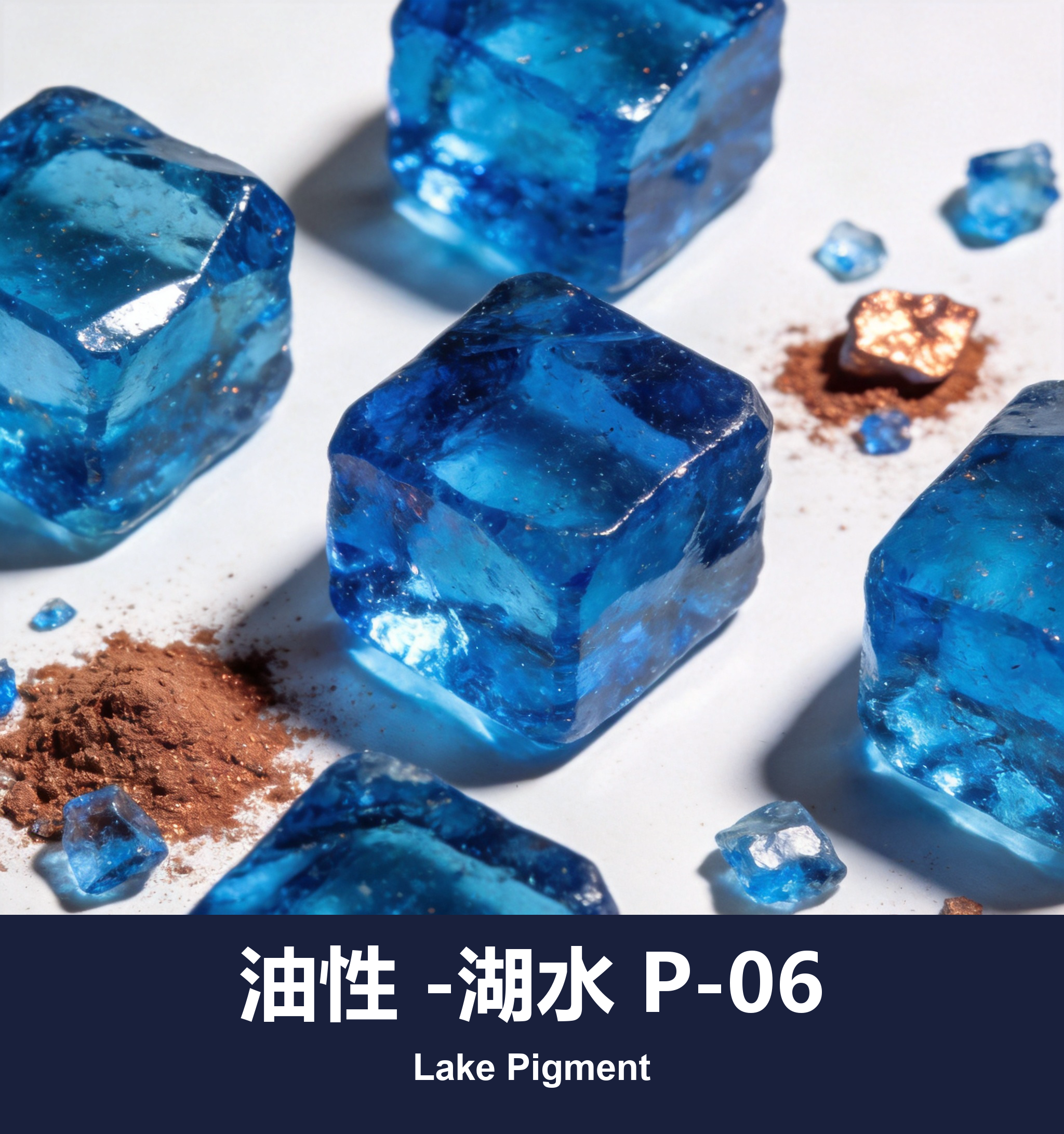 油性 -湖水 P-06
